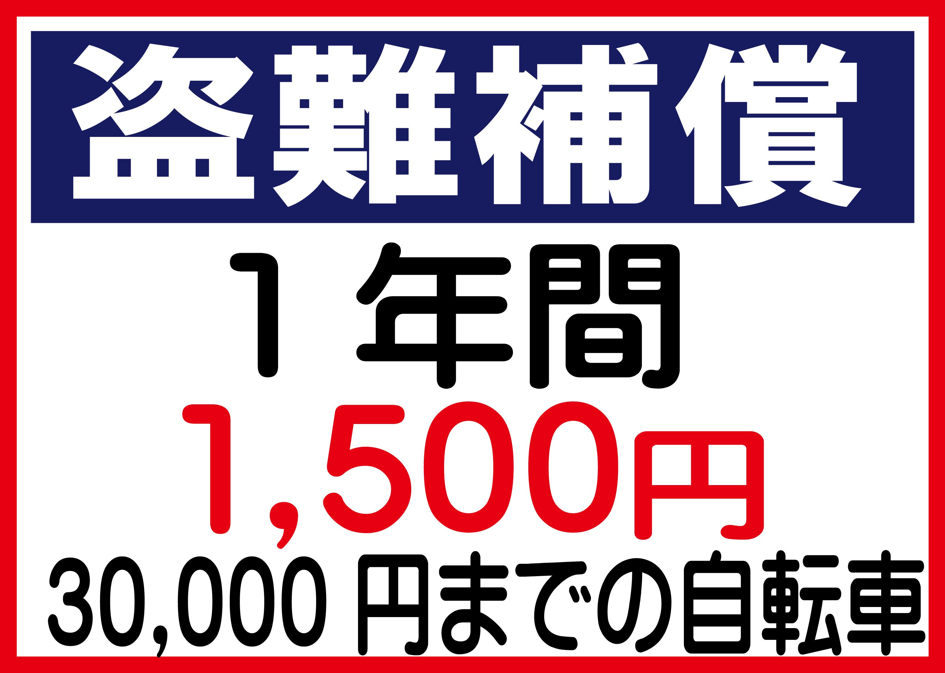 1年間盗難補償