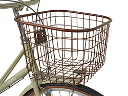 茶色ワイヤーカゴ